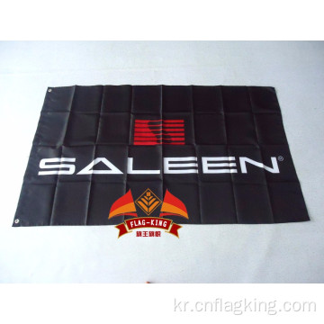 Saleen 자동차 경주 플래그 90*150CM 100% 폴리에스터 Saleen 배너